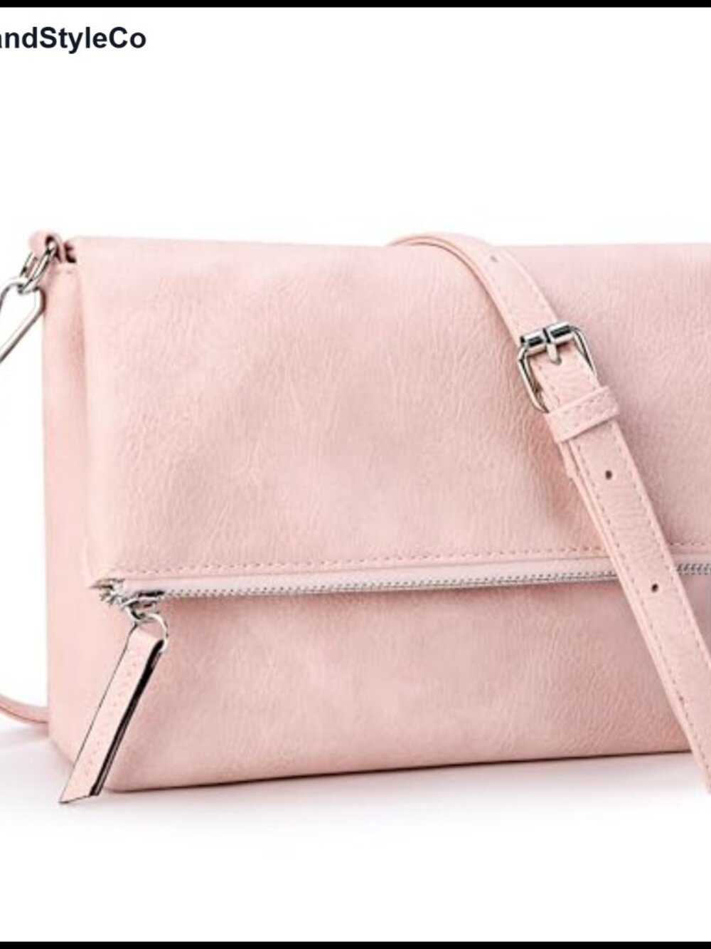 Vegan Leather PU Crossbody Bag Adjustable Shoulder Purse Utility Pocket